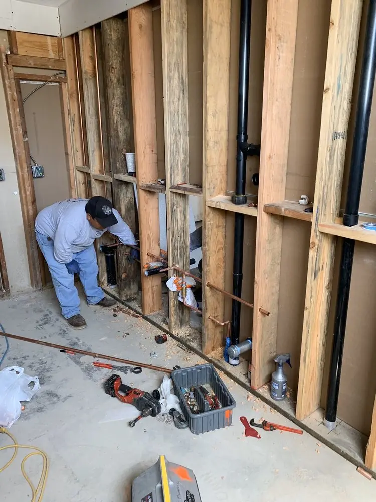 Commercial rough-in plumbing for Gas Line Repair in Deerfield